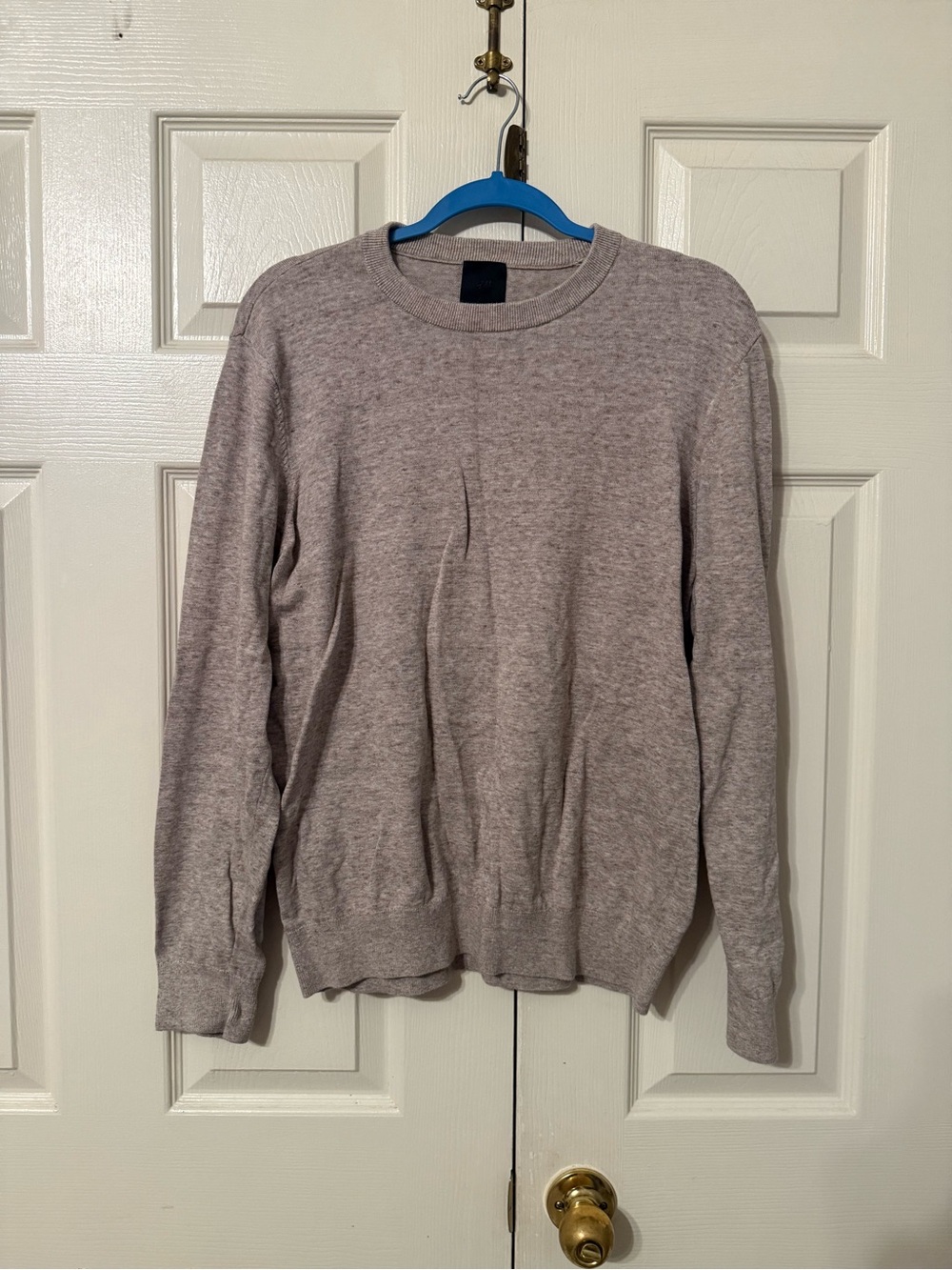 H&M Men's Crewneck Sweater in Light Taupe Heather